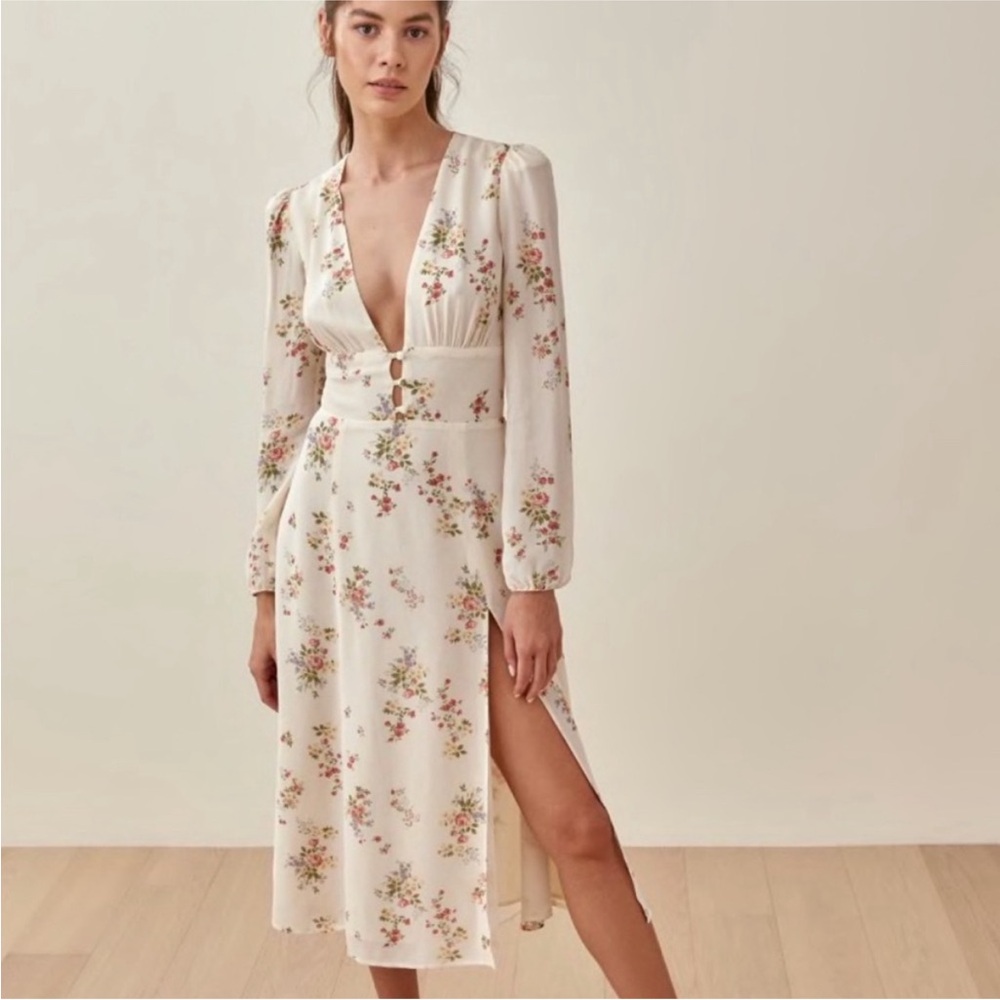 Reformation sz 6 Lorne Dress in Perfume Floral